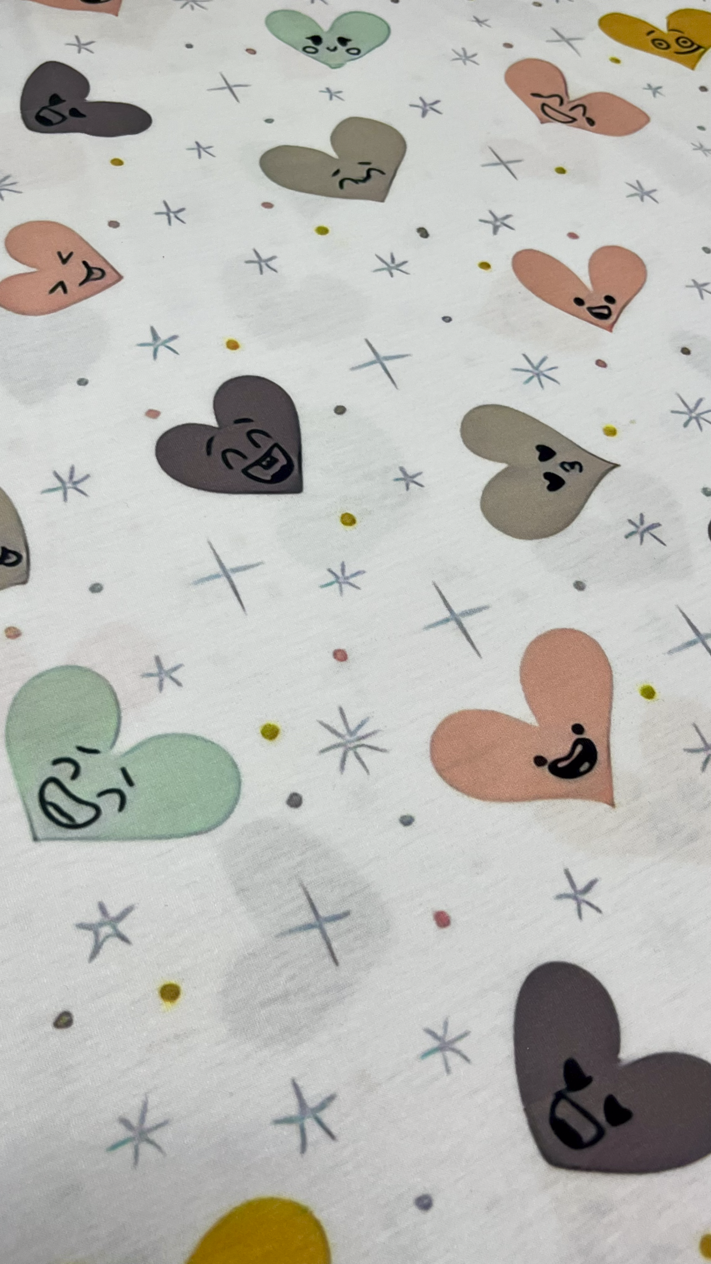 Malha PP Estampada - Corações 1 /m