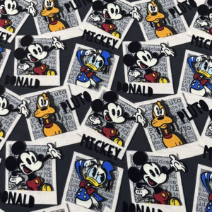 Malha PP Estampada - Pluto, Mickey, Donald 1 /m