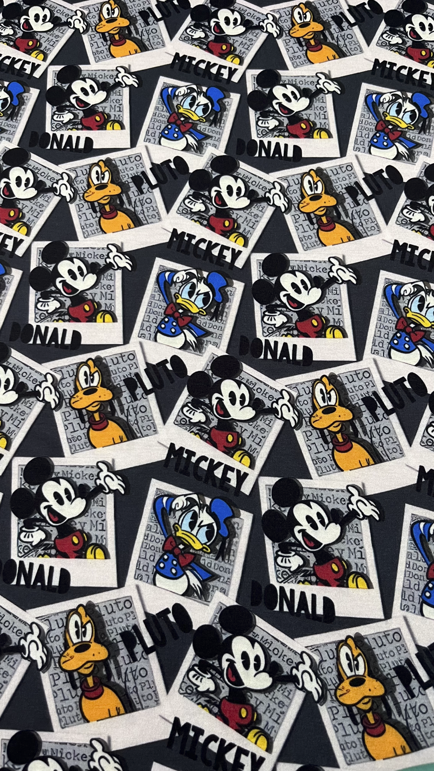 Malha PP Estampada - Pluto, Mickey, Donald 1 /m