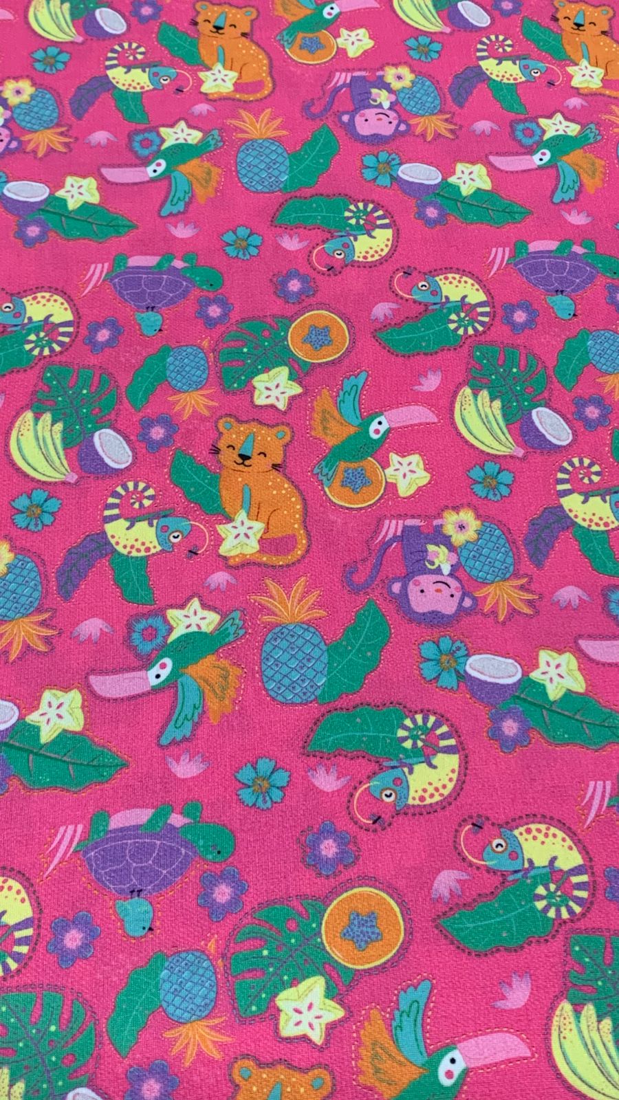 Malha Suede Estampada - Animais 2