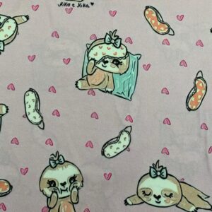 Malha Suede Estampada - Bicho Preguiça 1