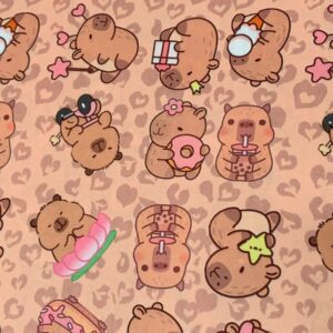 Malha Suede Estampada - Capivara 1