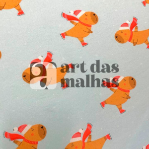 Malha Suede Estampada - Capivara 3