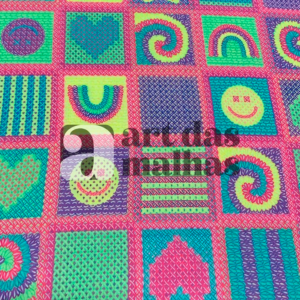 Malha Suede Estampada - Crochê 1