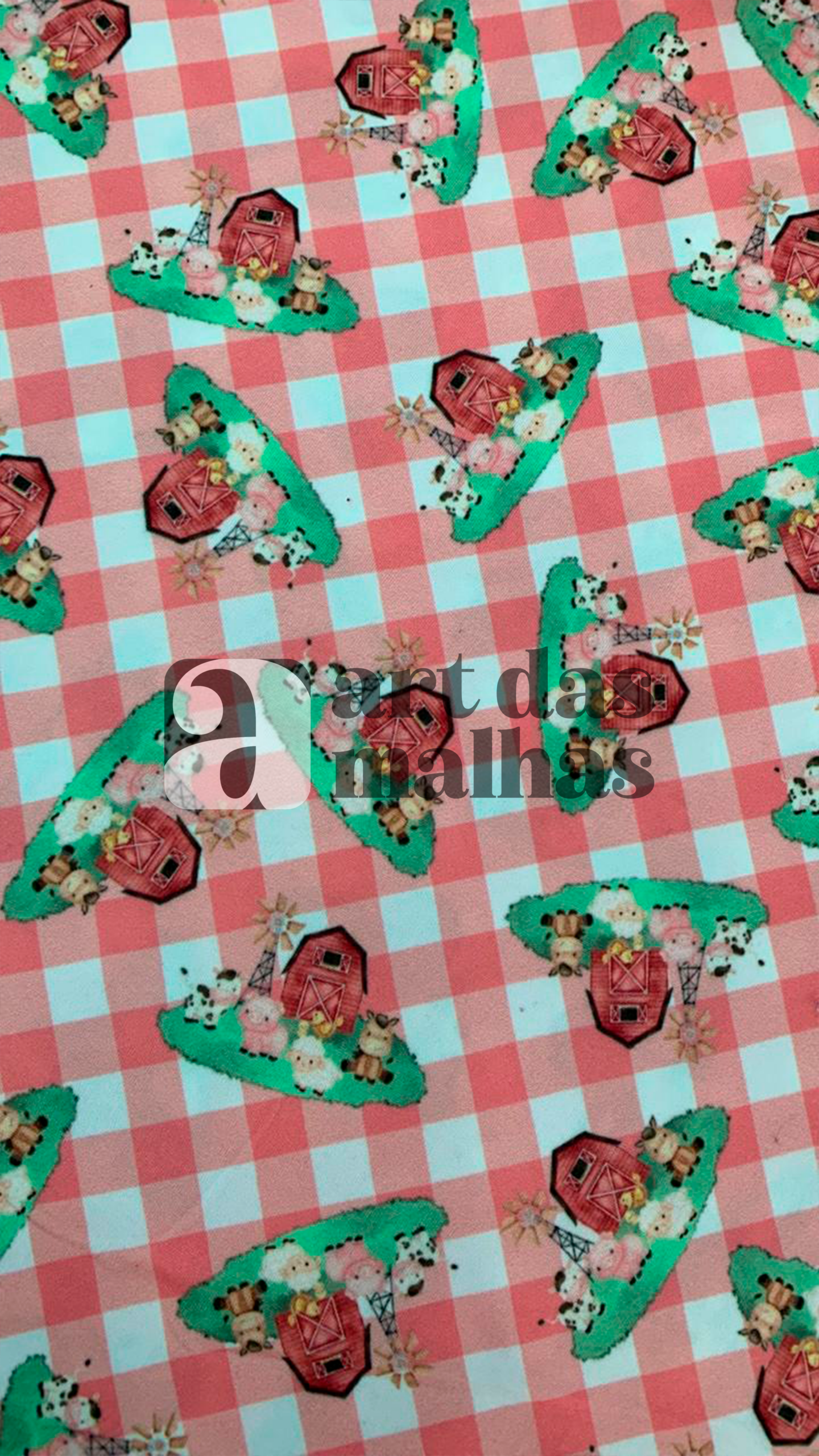 Malha Suede Estampada - Fazendinha 1