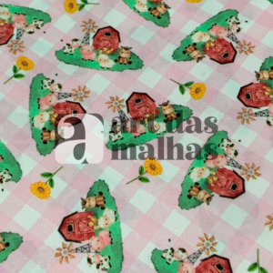 Malha Suede Estampada - Fazendinha 2