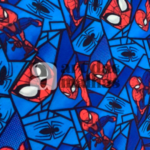 Malha Suede Estampada - Homem Aranha 1