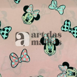 Malha Suede Estampada - Minnie 1