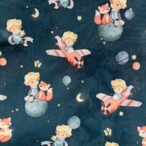Malha Suede Estampada - Pequeno Príncipe 1