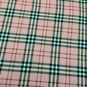 Malha Suede Estampada - Quadriculado 1