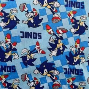 Malha Suede Estampada - Sonic 1