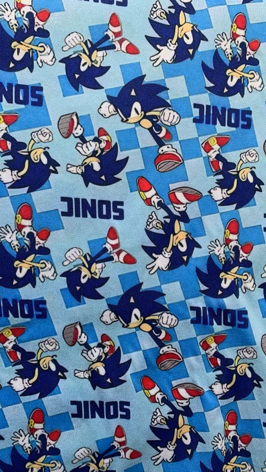 Malha Suede Estampada - Sonic 1