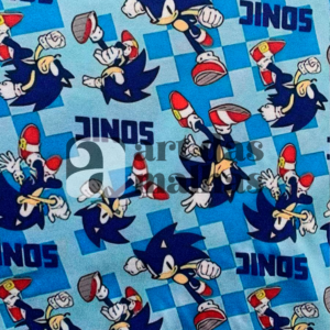Malha Suede Estampada - Sonic 1