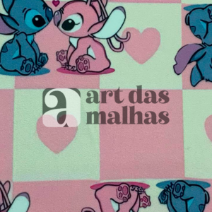 Malha Suede Estampada - Stitch 3