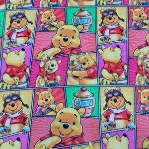 Malha Suede Estampada - Ursinho Pooh 1