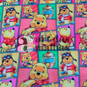 Malha Suede Estampada - Ursinho Pooh 1