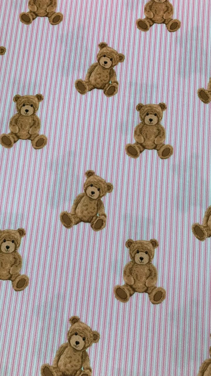 Malha Suede Estampada - Ursinhos 2