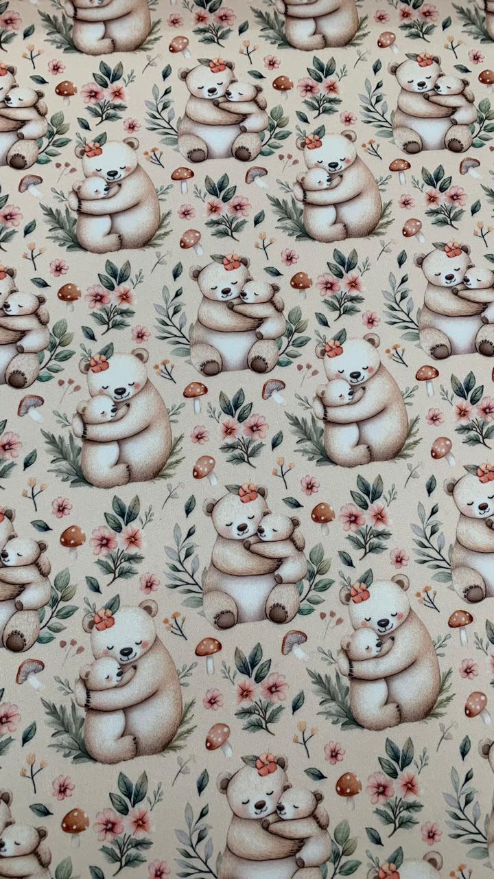 Malha Suede Estampada - Ursinhos 3