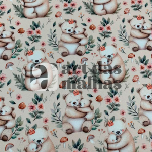 Malha Suede Estampada - Ursinhos 3