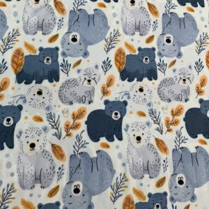 Malha Suede Estampada - Ursinhos 4