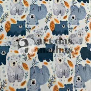 Malha Suede Estampada - Ursinhos 4