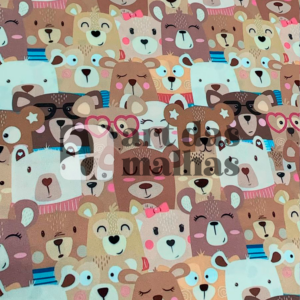 Malha Suede Estampada - Ursinhos 5
