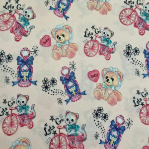 Malha Suede Estampada - Ursinhos 7