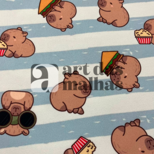 Molecotton Digital Estampado - Capivara 1