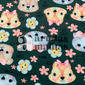 Molecotton Digital Estampado - Ursinhos 2