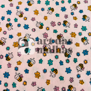 Flanela Cueiro Estampada - Abelha 1 /m