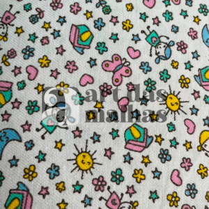 Flanela Cueiro Estampada - Menina 1 /m