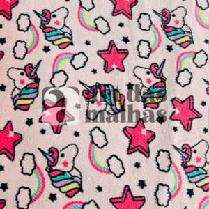 Flanela Cueiro Estampada - Unicórnio 3 /m