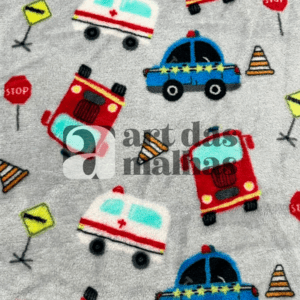 Fleece Importado Estampado - Automóveis 1 /m