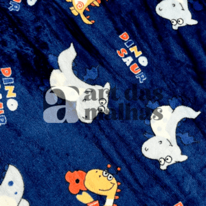 Fleece Importado Estampado - Dinossauro 3 /m