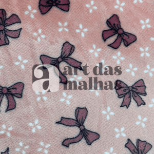 Fleece Importado Estampado - Laço 2 /m