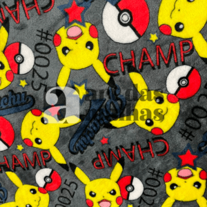 Fleece Importado Estampado - Pokemon 1 /m