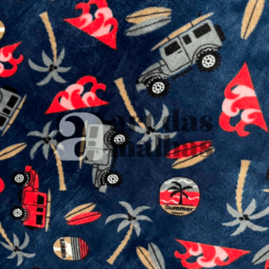 Fleece Importado Estampado - Praia 2 /m