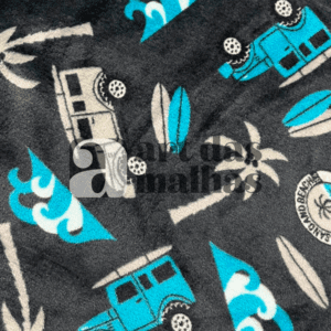 Fleece Importado Estampado - Praia 3 /m