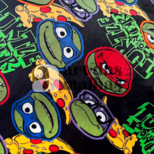 Fleece Importado Estampado - Tartarugas Ninjas 1 /m