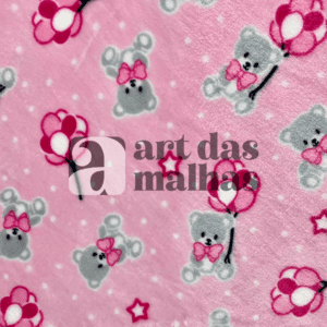 Fleece Importado Estampado - Ursos 6/m