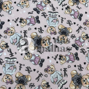 Moletinho Estampado - Urso 10 /m