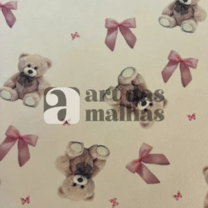 Plush Digital com Elastano - Urso 1 /m