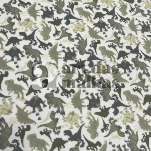Plush Estampado com Elastano - Dinossauro 1 /m