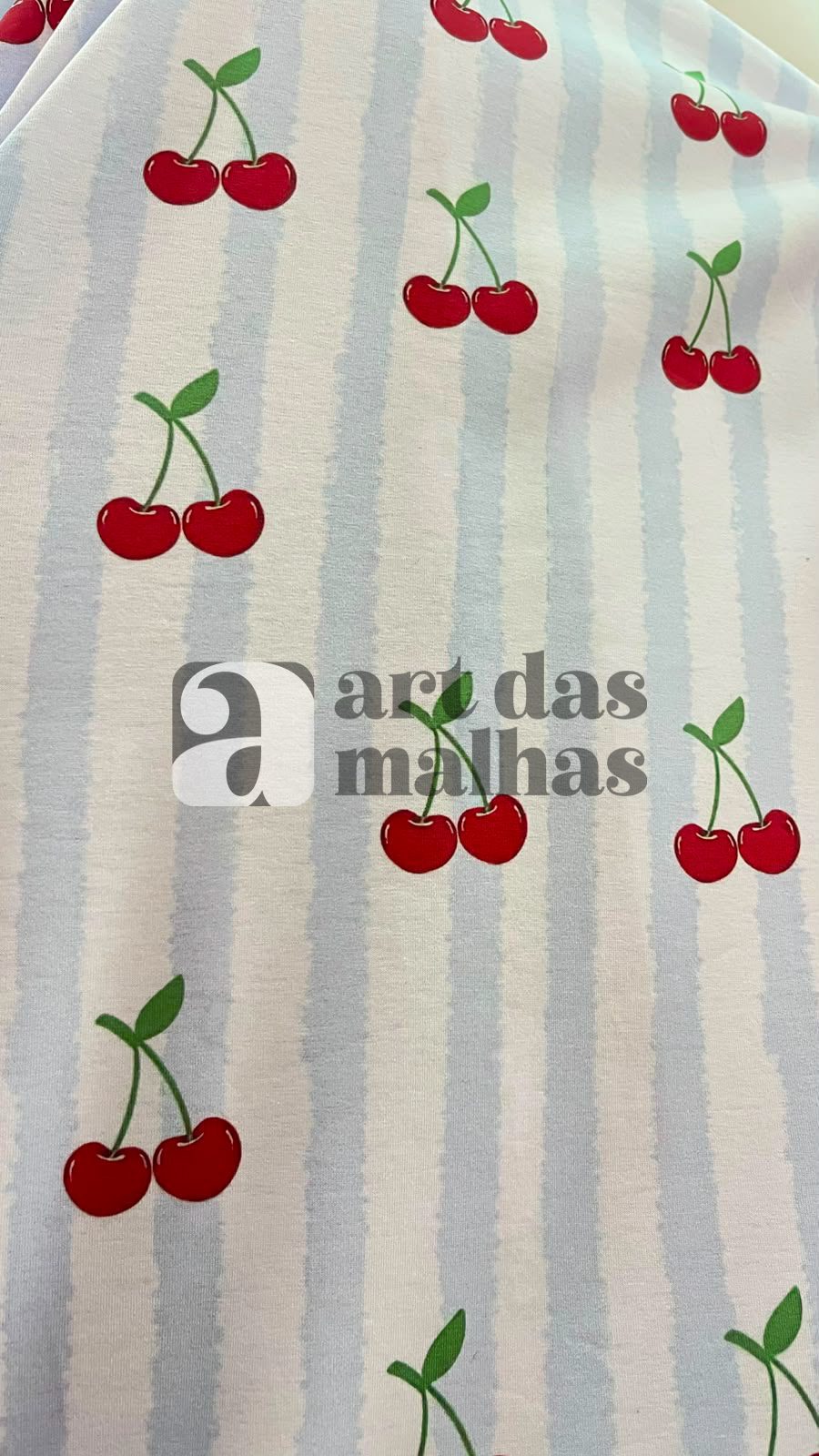 Malha PP Estampada - Cerejas 1