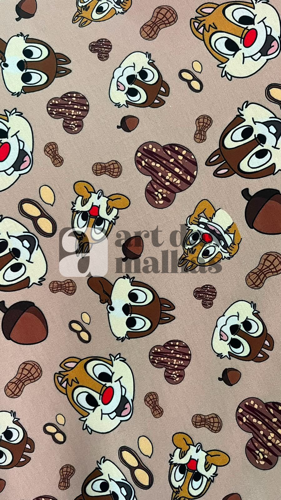 Malha PP Estampada - Chip e Dale 1