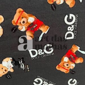 Malha PP Estampada - Ursinhos Grife 1