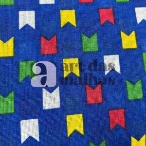 Malha Suede Estampada - Bandeirinha 1