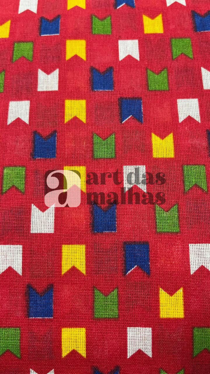 Malha Suede Estampada - Bandeirinha 2