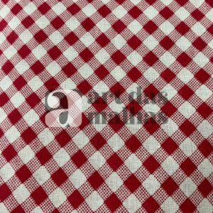 Malha Suede Estampada - Xadrez 1