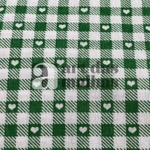 Malha Suede Estampada - Xadrez Coração 6